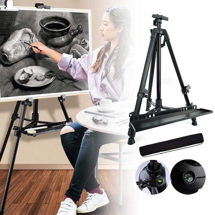 Tripod Banner Tripod Frame Easel Lukis Kanvas Lukisan Easel Melukis Standing