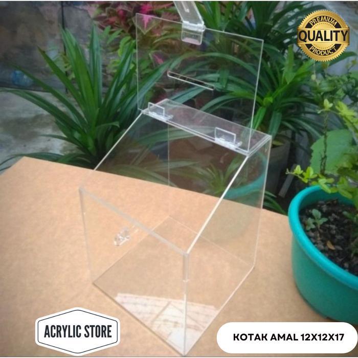 Akrilik kotak amal, Acrylic kotak saran/kotak amal akrilik murah