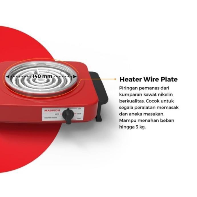MASPION Kompor Listrik 600 Watt S-300