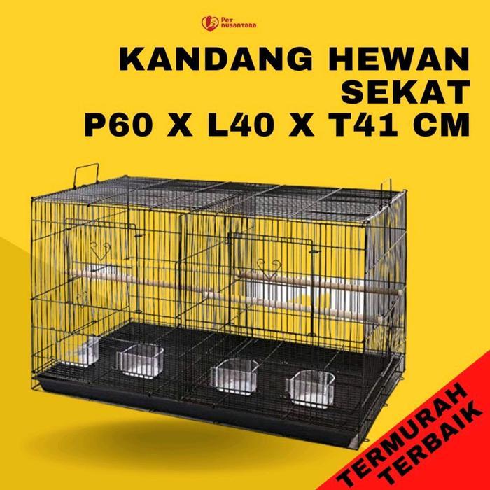 Pristinepitch Kandang Hewan Burung Kotak Besar Sekat Kandang Sekat Hewan Peliharaan