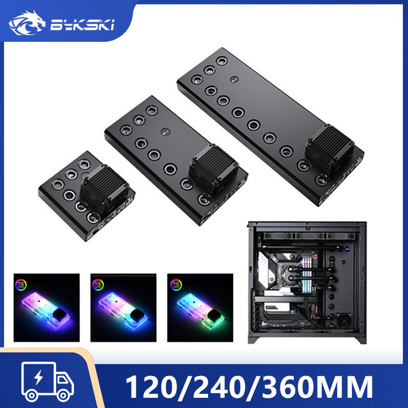 Bykski Universal Distro Plate Case Waterway Board Slab Computer Water Cooler Custom Cooling System
