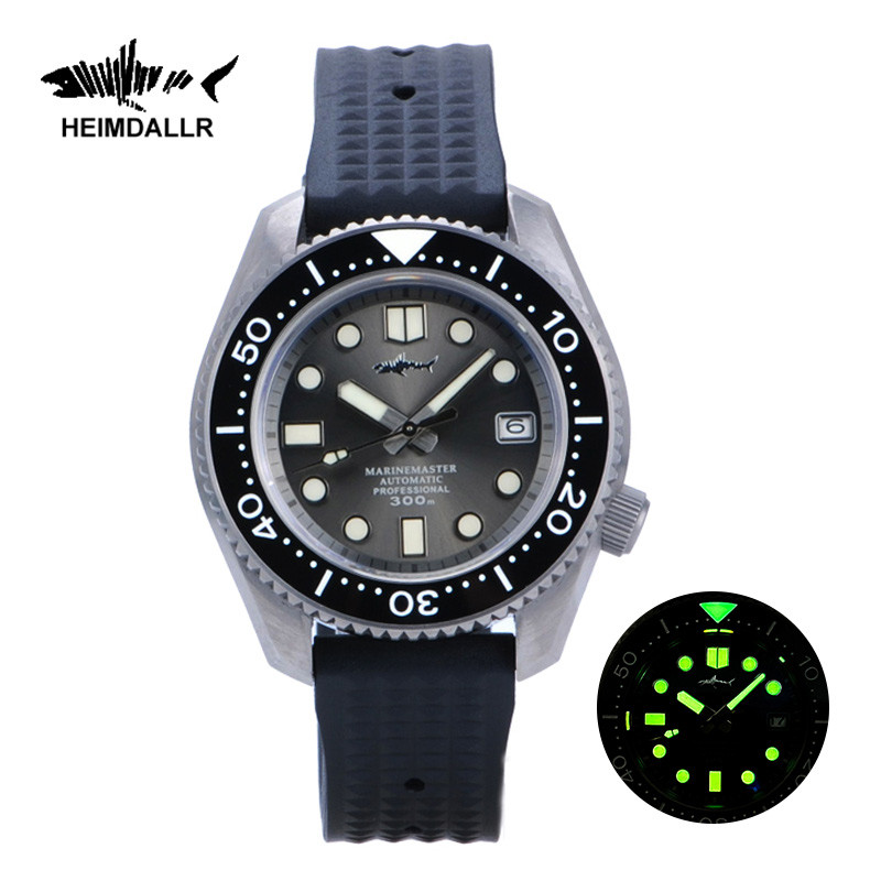 HEIMDALLR Titanium MM300 Diving Watch Sapphire Crystal 30Bar Warterproof C3 Luminous NH35 Automatic