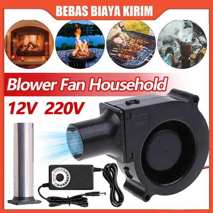 N3W Blower Mini BBQ Kipas 1 Set Kipas Blower Kompor Mesin Blower Keong Portabel Blower Angin Udara