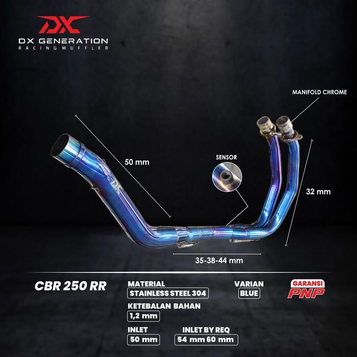 Header Bluemoon Mt 25 R25 Cbr 250 Rr Ninja 250 R Atau All New Ninja