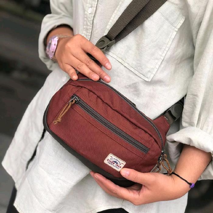Waistbag Pria Eiger Grapnel Pouch Travel Waist Bag Tas Selempang Original
