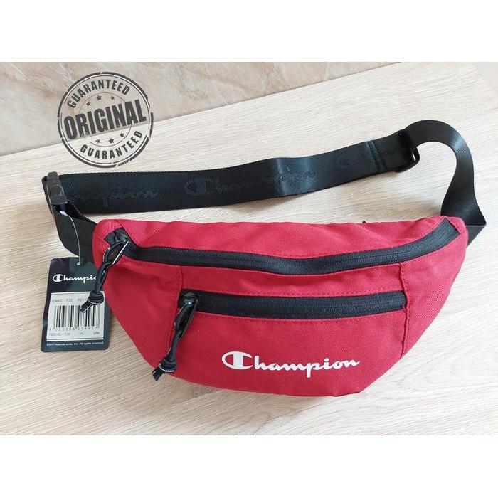 New Champion Original Champion Waist Bag Pack Tas Pinggang 100% Asli Polyurethan & Polyester Tas