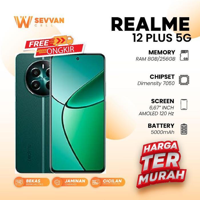 Handphone Realme 12 Plus 5G Ram 8 256GB - C