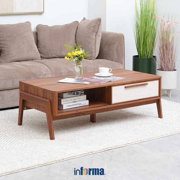 Informa Velton Meja Tamu - Cokelat Meja Ruang Keluarga Meja Ngopi Sofa Baca