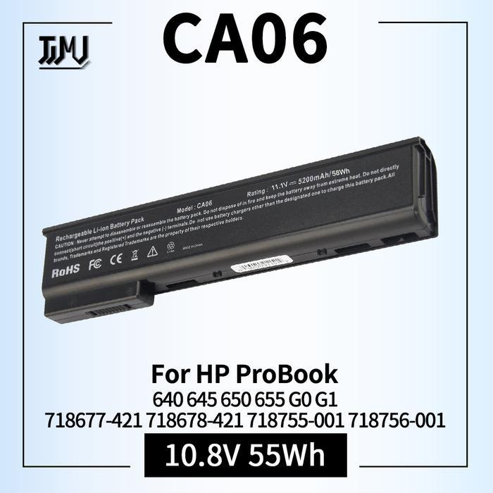 Baterai CA06 CA06XL CA09 Laptop for HP Spare 718677-421 718678-421 718755-001 HSTNN-DB4Y ProBook 640