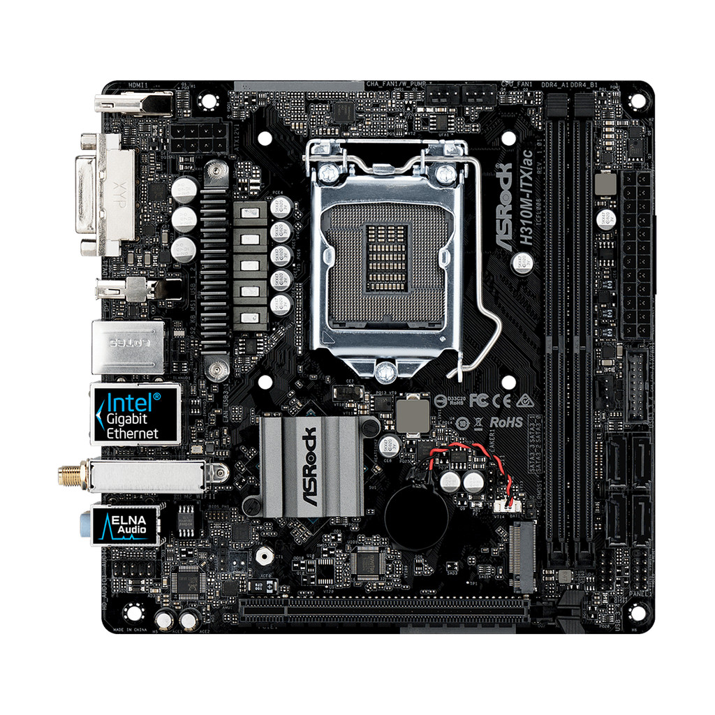 ASROCK H310M-ITX/ac MINI ITX Motherboards LGA 1151 DDR4 32G SATA III PCI-E 3.0 M.2 support 8th gen