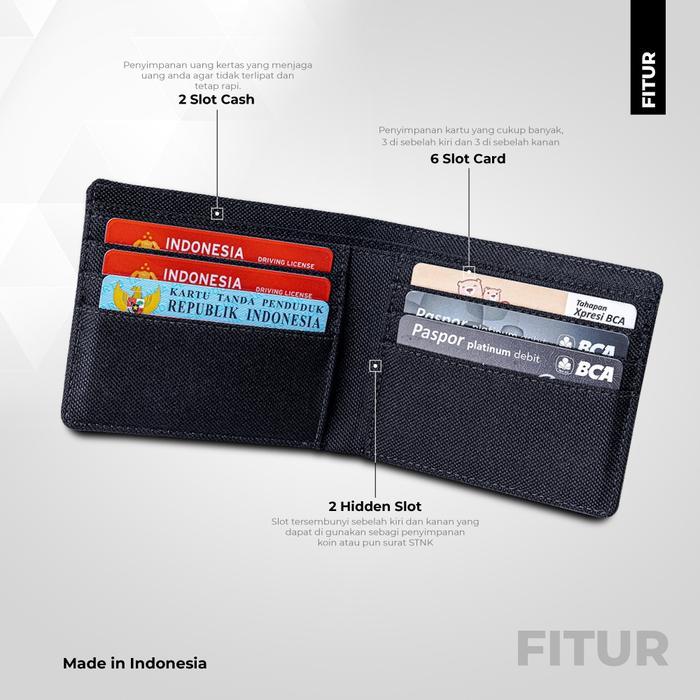 Sale Dompet Pria Cowok Remaja Bahan Kanvas Canvas Tipis Simple Kecil Keren