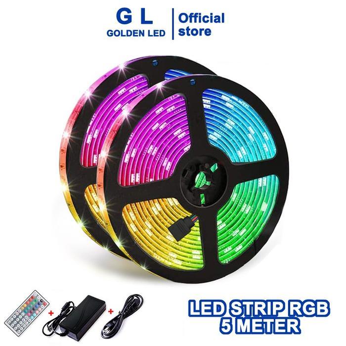 Gl Golden Led Lampu Led Strip Selang 220V Outdoor Rgb / Lampu Led Strip Selang 5 Meter Redy Stok