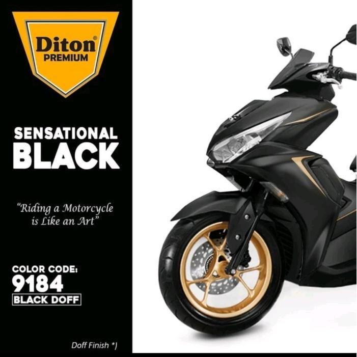 Cat Semprot Pilox Diton Premium Hitam Doff 9184