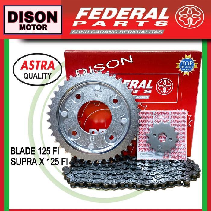 Gir set federal Balde 125 fi Supra x 125 fi PGM fi original gear set girset federal Rantai