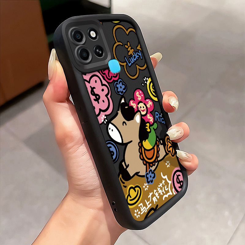 Casing Hp Infinix Smart 6 Infinix Smart 6 Plus Case Keledai kartun Kasing silikon Cesing bagus karet