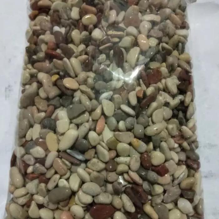 Batu Koral Pancawarna 1kg / Batu kecil hiasan taman dan Aquarium