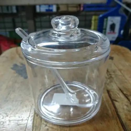 Tempat Sambal Tutup + Sendok BESAR Aklirik / Acrylic / Mika