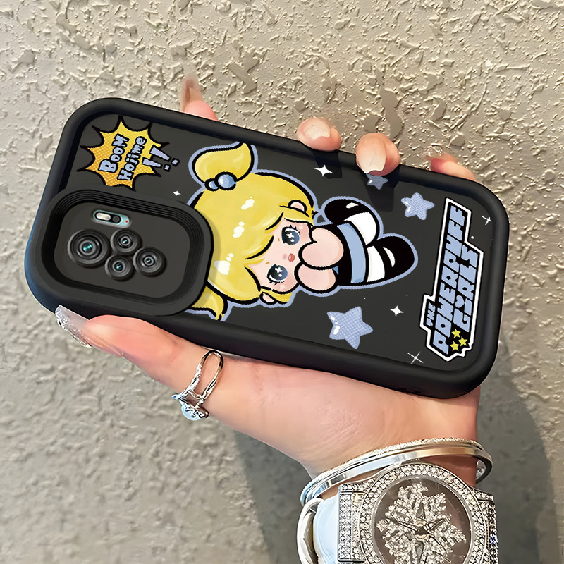 Casing Hp Xiaomi Redmi Note 10 Redmi Note 10s Redmi Note 10 Pro POCO M5s Case Gadis kartun Kasing si