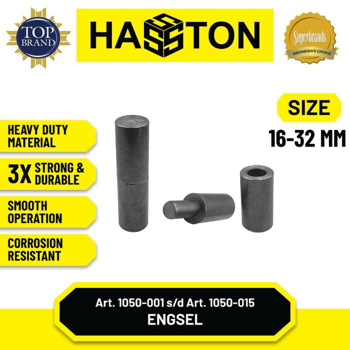 . Hasston Engsel Bubut 22mm + Kuping / Engsel Pagar Besi (1050-013)