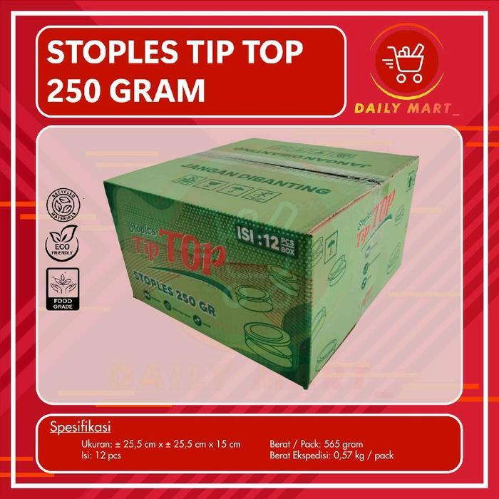 "New" Stoples 250gr Isi 12pcs / Toples Nastar / Toples Kue Kering / Toples Mika Bulat 250gr 1 Lusin