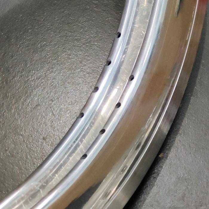 Velg Rims 20 451 Silver Clasic Crome Double Rim Satuan Mini Velo