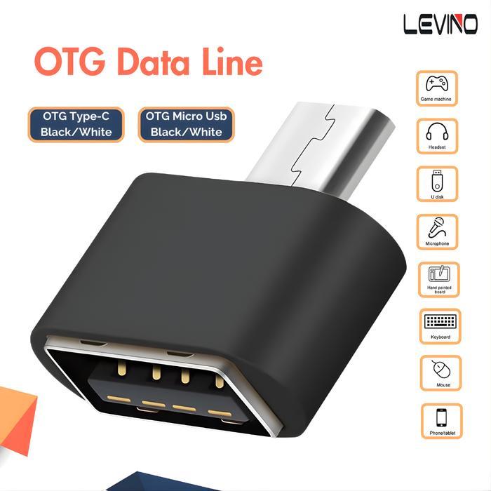 LEVINO Micro USB OTG Converter To USB TYPE A - USB Type-C OTG TO TYPE A Adapter Converter Smsung Hw