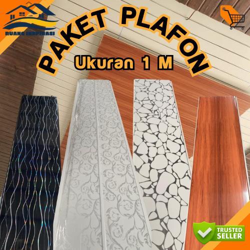 "New" RUANG INSPIRASI - PLAFON KAMAR AESTHETIC / PLAFON PVC UKURAN 1 M X 20 CM BERMACAM VARIAN WARNA