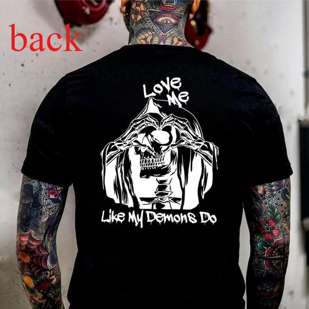 LOVE ME LIKE MY DEMONS DO Print Men's T-shirt 25JUN25TT35