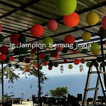 "New" [ TERMURAH ] 20cm Lampion Benang Gantung / Lampion Gantung / Lampion / Lampion Benang