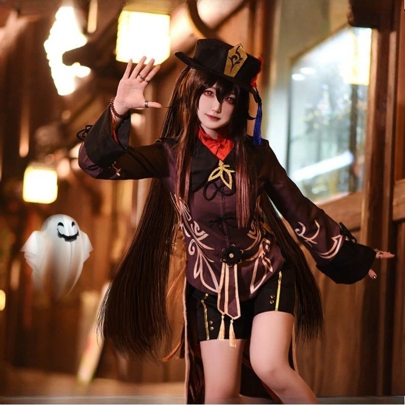 GENSHIN IMPACT HUTAO COSPLAY COSTUME UNIFORM WIG COSPLAY ANIME GAME GENSHIN IMPACT COSPLAY HU TAO