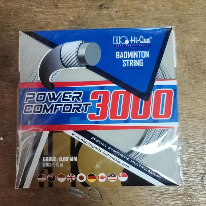 Senar Badminton Hiqua Power Comfort 3000 Original Raket