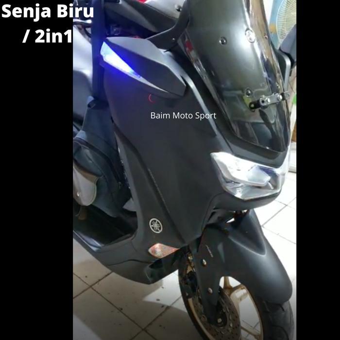 Spion Lipat All New Nmax LED SENJA RUNNING 2in1 2020-2023 Plastic Abs GARANSI Accessories Aksesoris