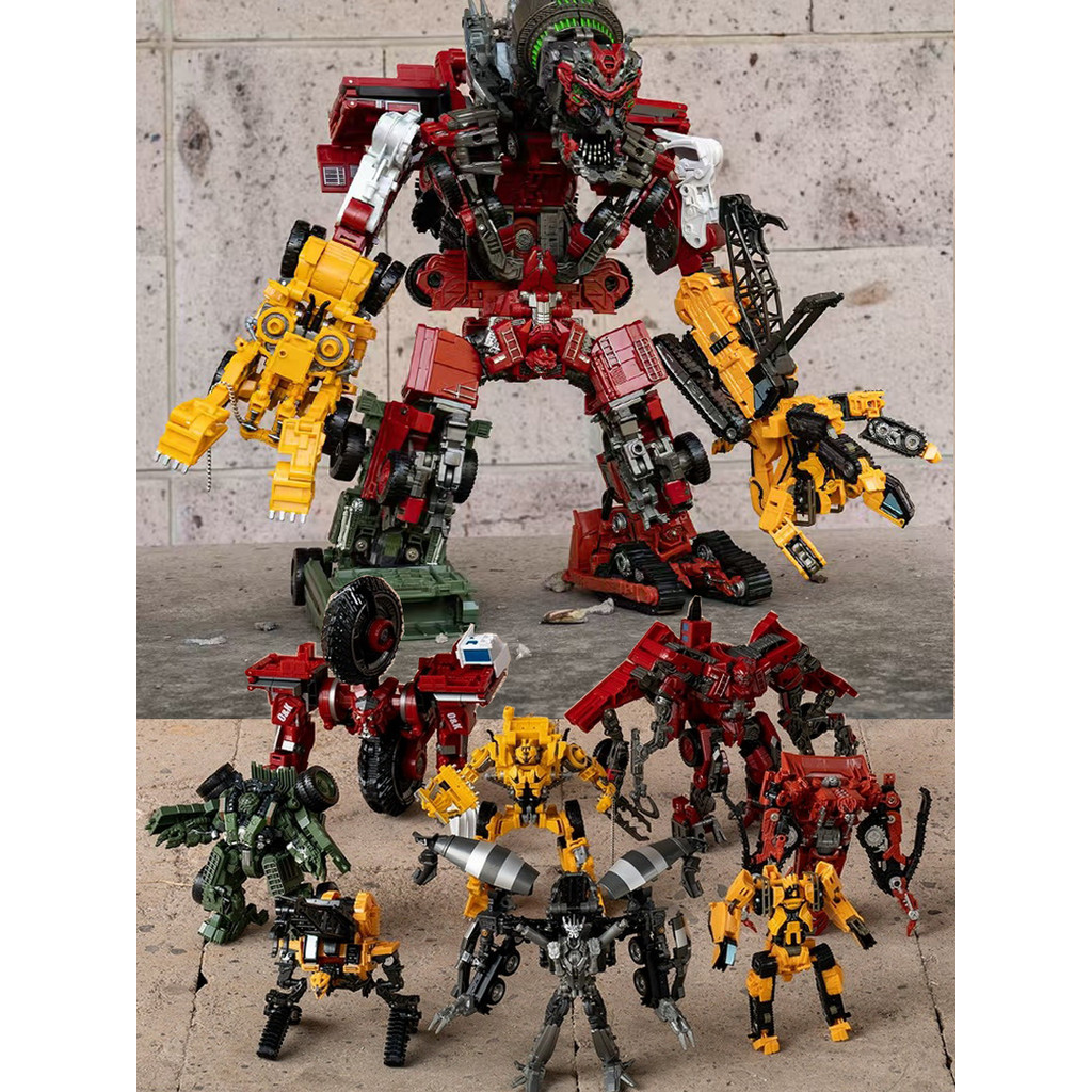 Devastator Transformation Toys 8IN1 Mixmaster Scavenger Overload Hightower Scrapmetal Scrapper