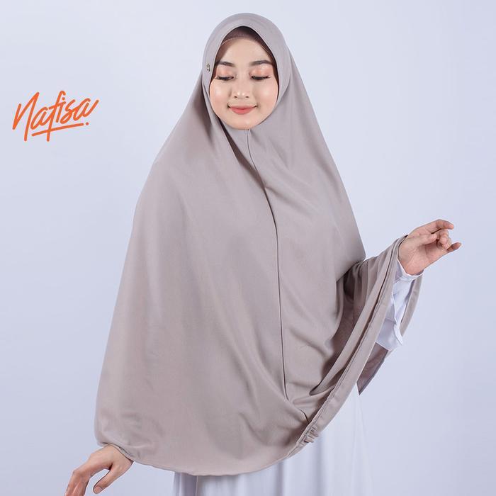 Nafisa Asha Size Super Jumbo Hijab Instant Syar'i Hijab Bahan Kaos
