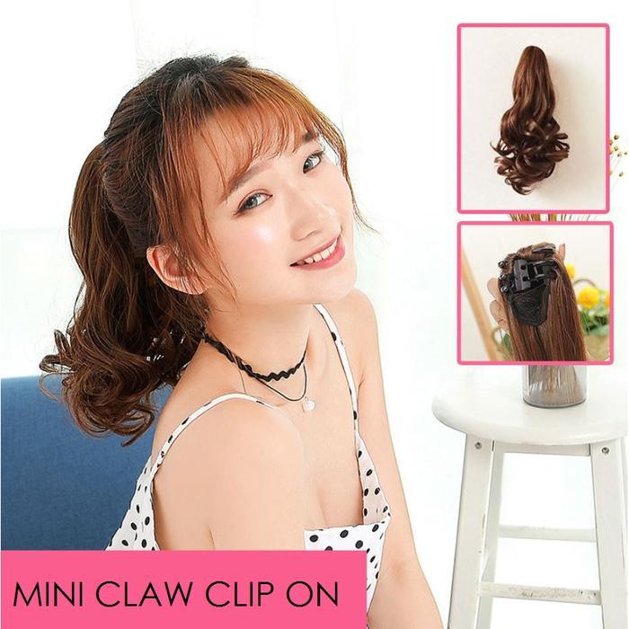 RSW HAIR CLIP PONI PONY TAIL PONITAIL KOREA CURLY 15 JEPIT CLIP ON