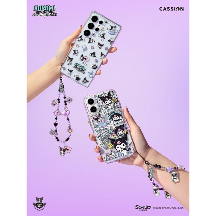 Chain Beads Phone Charm Hand Strap For Phone Case Kuromi Universe - Kuromi Collection