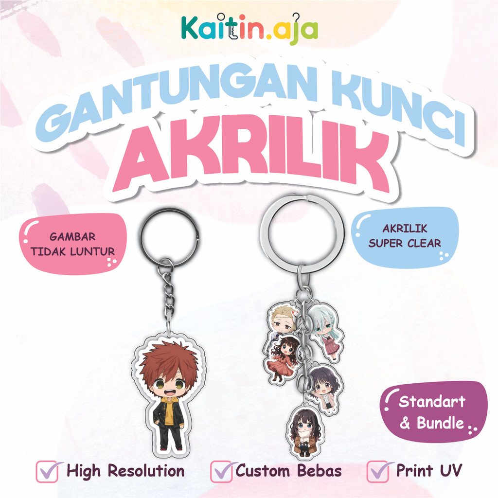 Ganci / Gantungan Kunci Akrilik Anime KAORU HANA WA RINTAROU 2