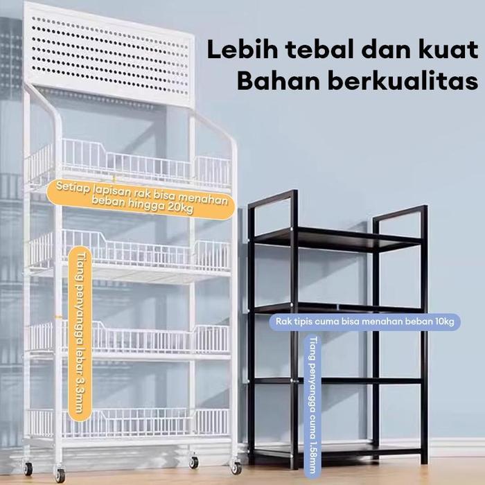 Rak Chiki Rak Gawang Sembako Susun Rak Snack Rak Toko Jualan Keranjang Jajan Rak Besi Rak Troli