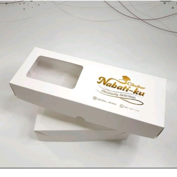 Dus Kue Box Kue Kotak Kue Dus Brownies Logo Jendela BIG SIZE