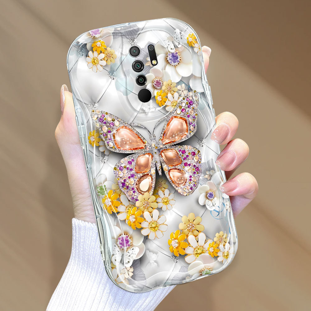 Casing Hp Untuk Xiaomi Redmi 9 Mode Krim Phone Case Lembut Handphone Softcase Kartun Soft Penuh Kesi