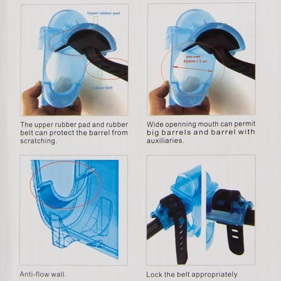 Universal Gun Cleaning Trash Can, Quick-Fill Nozzle for .177cal To 10G, Dual-Bin Solvent Collector