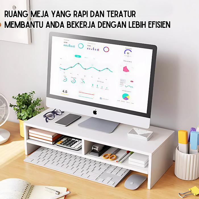 Meja Stand Monitor Dudukan Komputer Meja Kerja Komputer Rak Penyimpanan Rak Meja Laptop