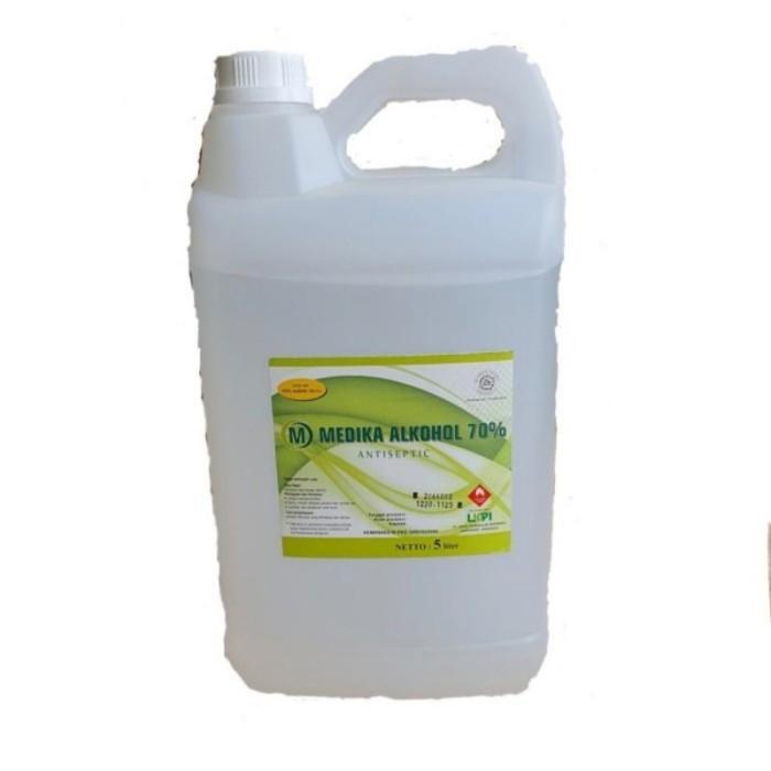 Sedia Alkohol 70% 5Liter / Medika Alkohol 70% 5 Liter