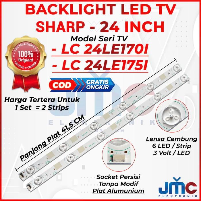 TERLARIS BACKLIGHT TV LED SHARP 24 INCH LC24LE170I LC24LE175I 24LE170I 24LE175I SALE