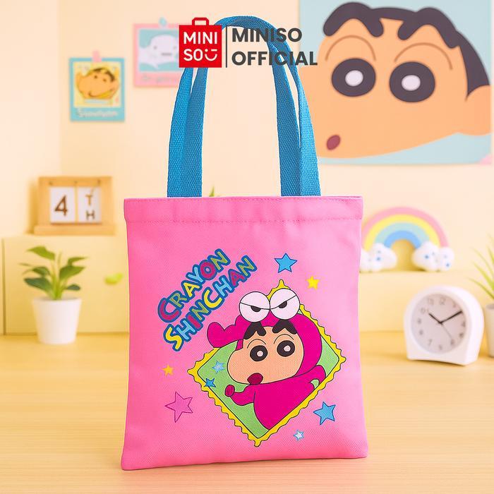 MINISO Crayon Shinchan Collection Shopping Bag Tas Belanja Tote Bag Shinchan
