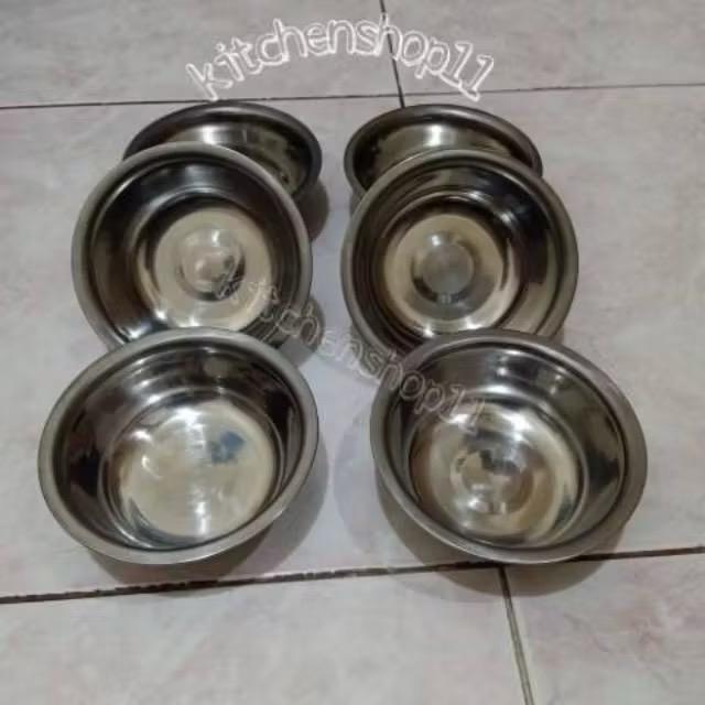 Kobokan mangkok stainless 12.5cm / mangkok soup kecil / mangkok cetakan nasi tim