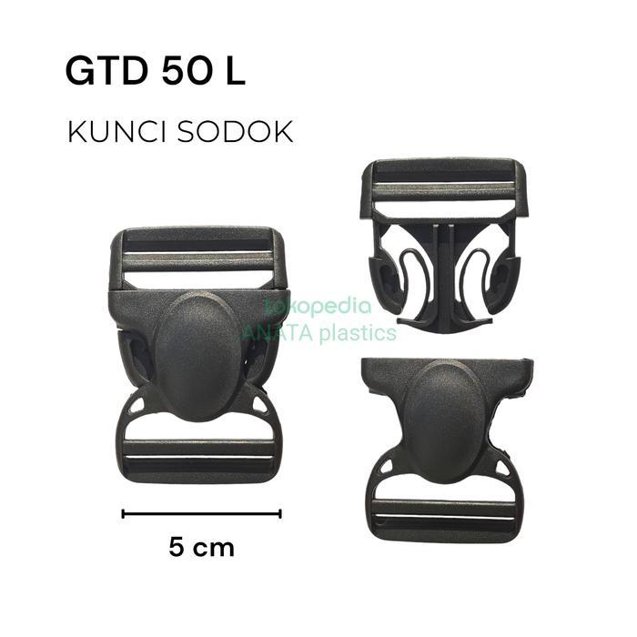 Kunci Sodok Tas 5 Cm / Variasi Tas / Gesper Tas / Buckle Plastik / Gtd