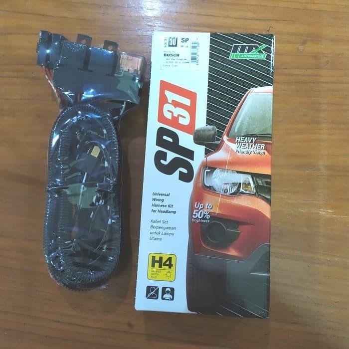 Kabel Set Relay Bosch Soket Kaki 3 Made In Germany - Lampu Depan Mobil