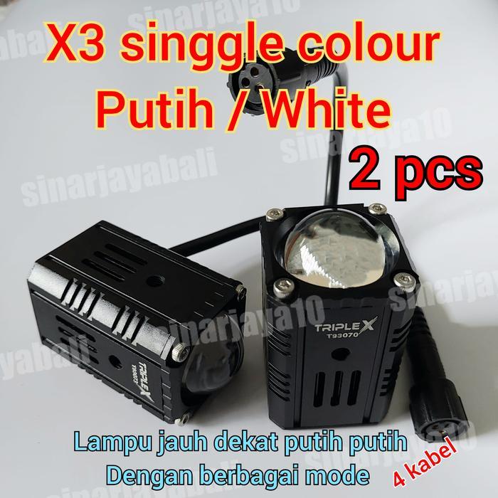 Triple X Lampu Led X1 X 1 Lampu Led Kabut Tembak Foglamp Laser Terang Pasti Promo
