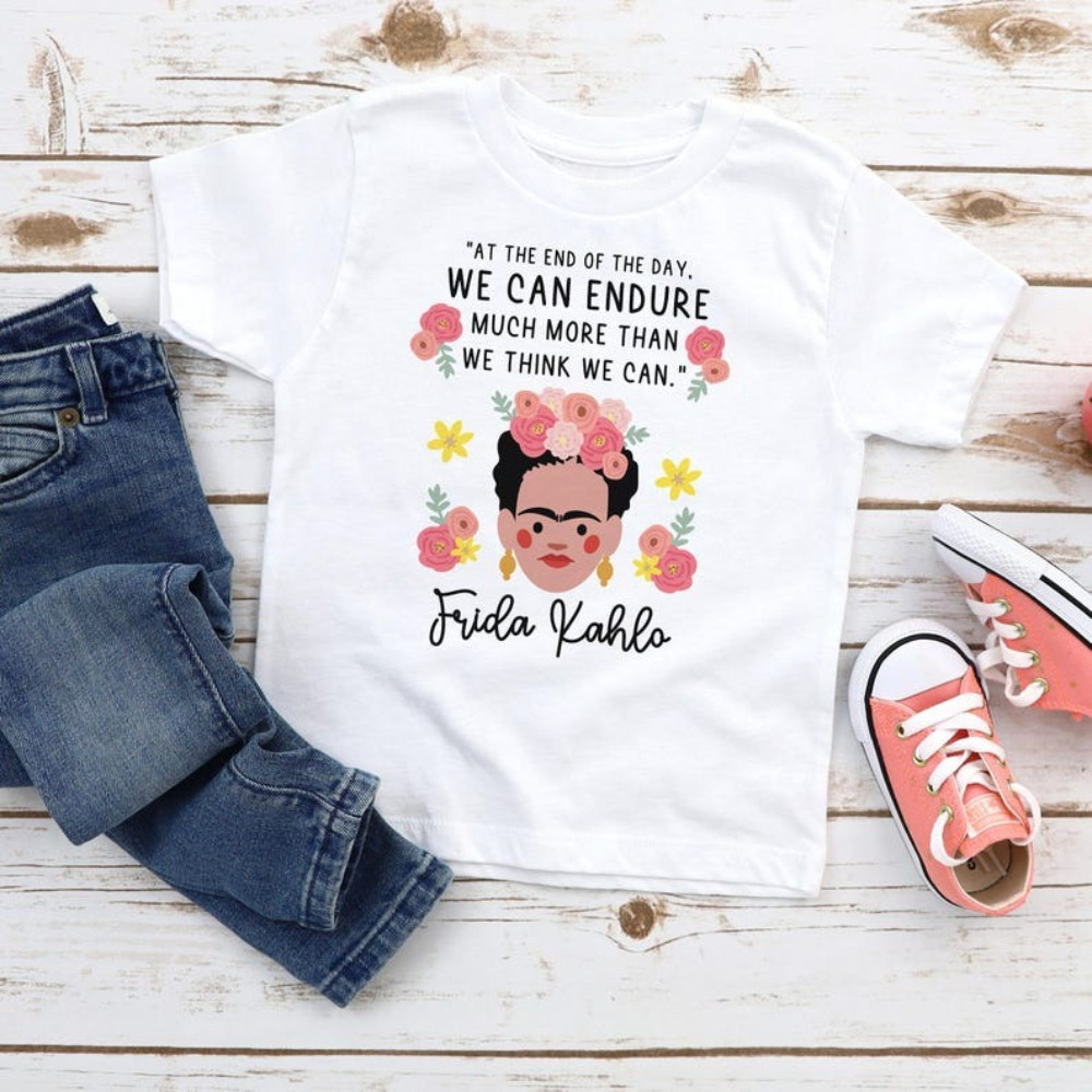 Frida Kahlo Quote T-Shirt Youth Women's History Month Shirt Empowerment Influential Leaders Equality
